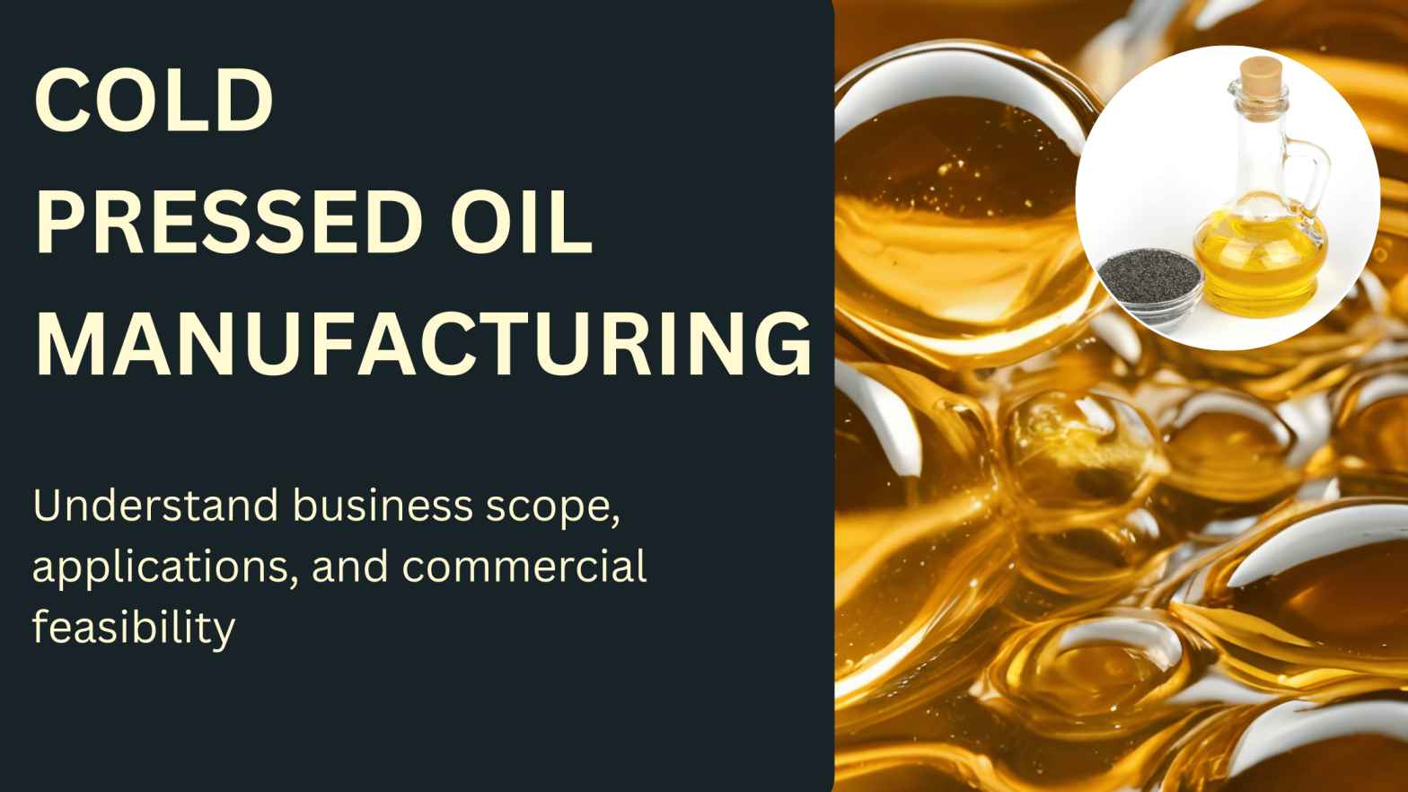 how to start cold pressed oil manufacturing